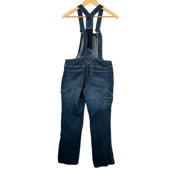 VTG Old Navy low rise Straight leg carpenter denim overall Y2K sz XS - Picture 2 of 7